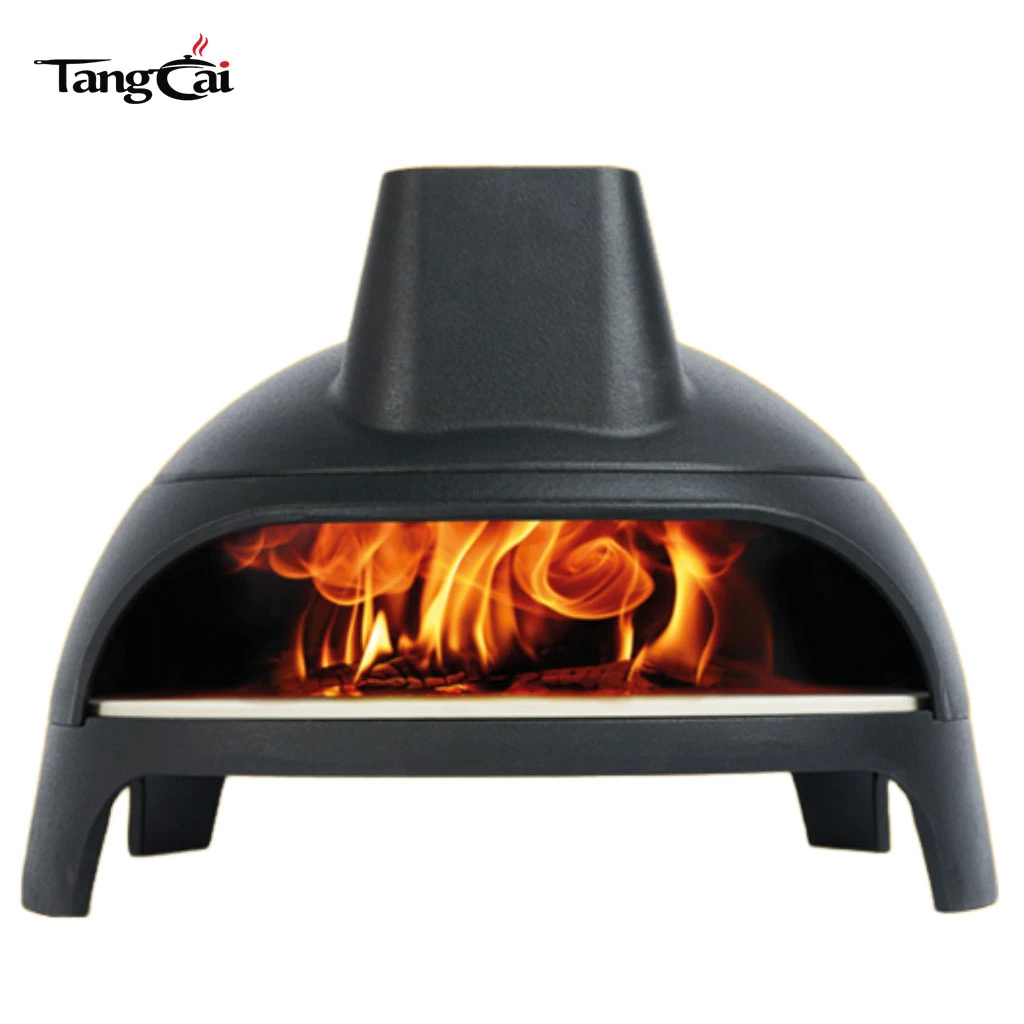 Four &agrave; pizza en fonte personnalis&eacute; au feu de bois&nbsp;: s'adapte facilement aux pizzas de 12&nbsp;pouces, parfait pour la cuisine dans le jardin et les r&eacute;unions de famille