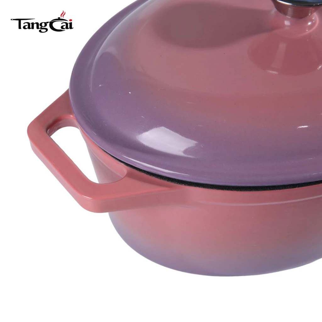 4&nbsp;ustensiles de cuisine en fonte &eacute;maill&eacute;e Se antiadh&eacute;sives multi-usages pour la cuisine familiale, compatible avec l'induction au four