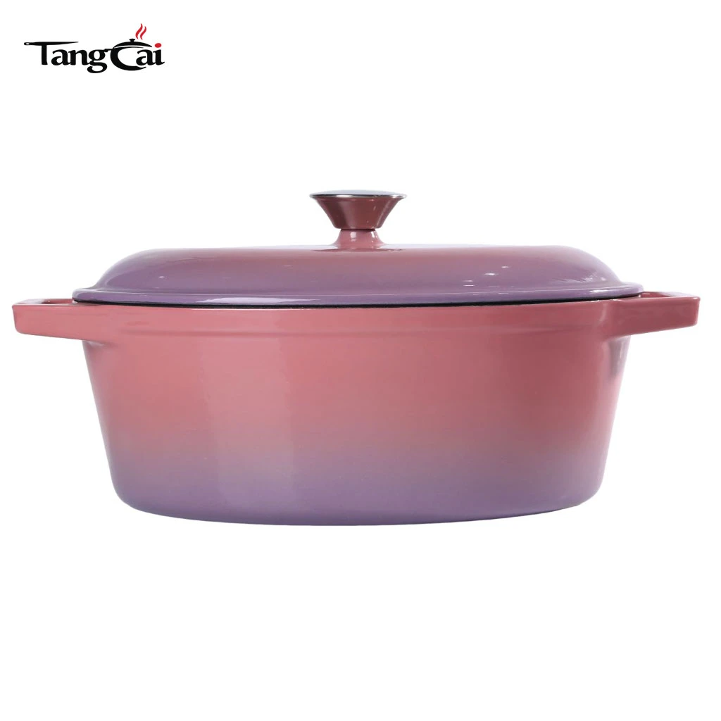 4&nbsp;ustensiles de cuisine en fonte &eacute;maill&eacute;e Se antiadh&eacute;sives multi-usages pour la cuisine familiale, compatible avec l'induction au four