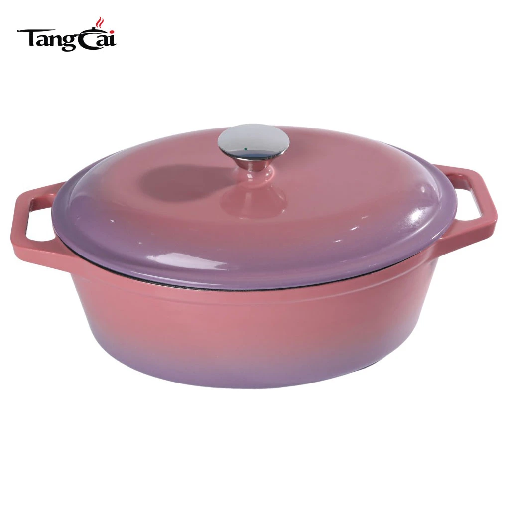 4&nbsp;ustensiles de cuisine en fonte &eacute;maill&eacute;e Se antiadh&eacute;sives multi-usages pour la cuisine familiale, compatible avec l'induction au four