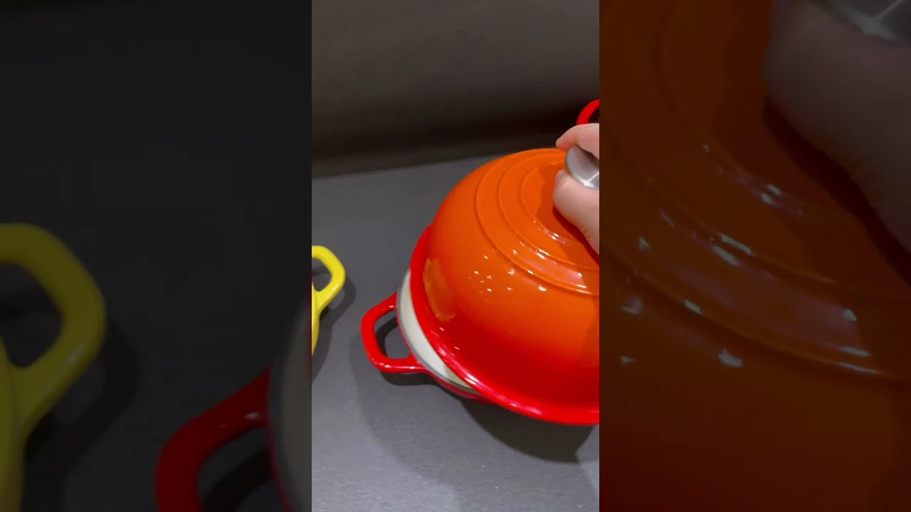 Pot en fonte &eacute;maill&eacute;e Hebei Tangcai, pot de fruits de mer