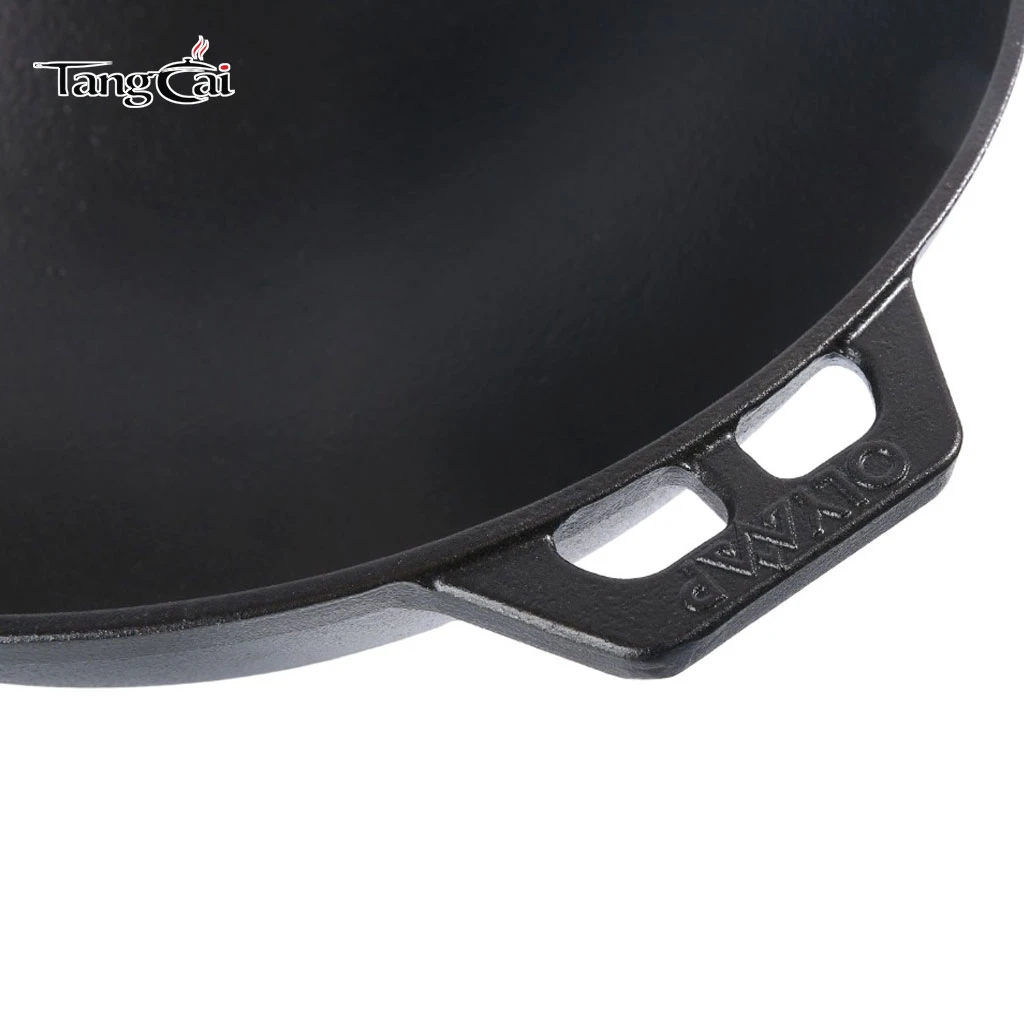 Marmite Kazan en fonte de 12&nbsp;L&nbsp;&ndash; Chaudron en fonte de grande capacit&eacute; pour la cuisine en ext&eacute;rieur