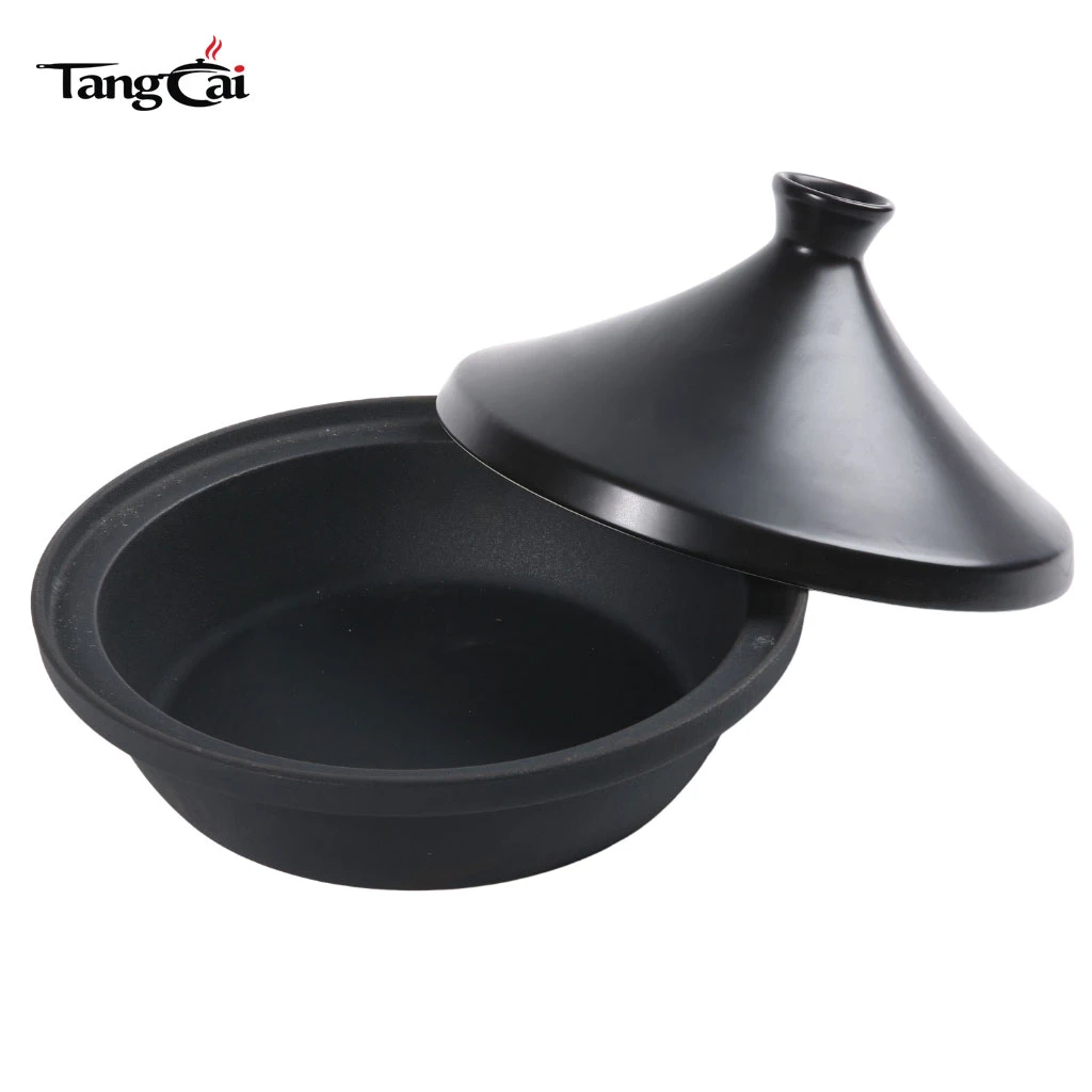 Marmite &agrave; tajine en fonte de qualit&eacute; sup&eacute;rieure, construction durable, r&eacute;tention de chaleur, id&eacute;ale pour les plats marocains, incontournable pour la cuisine