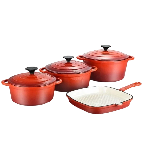 Batterie de cuisine en fonte