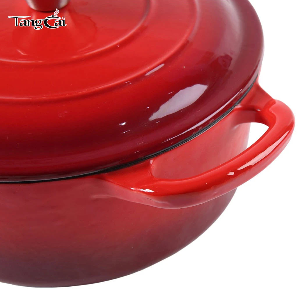 Grande fonte &eacute;maill&eacute;e de 7&nbsp;litres Cocotte avec couvercle, parfaite pour la cuisson du pain au levain
