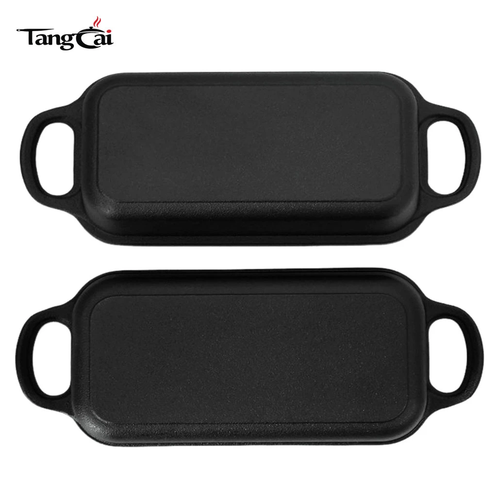 Moule &agrave; pain rectangulaire en fonte 2&nbsp;en&nbsp;1 avec couvercle, cuiseur combin&eacute; multi-usage pour la cuisson du pain 9&nbsp;x&nbsp;5&nbsp;pouces