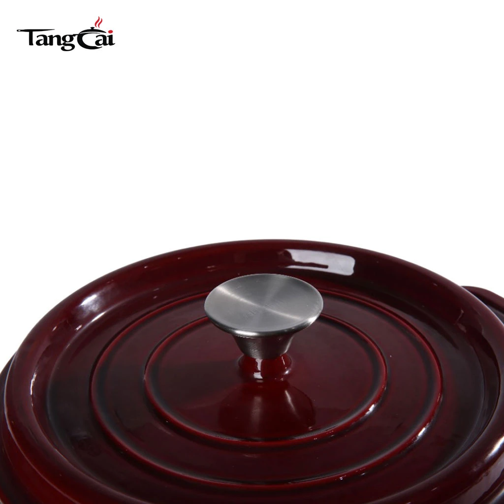 Four hollandais en fonte &eacute;maill&eacute;e rouge vin Staub Style, faitout 5 QT, cocotte multi-tailles v&eacute;rifi&eacute;es par 1&nbsp;million de clients