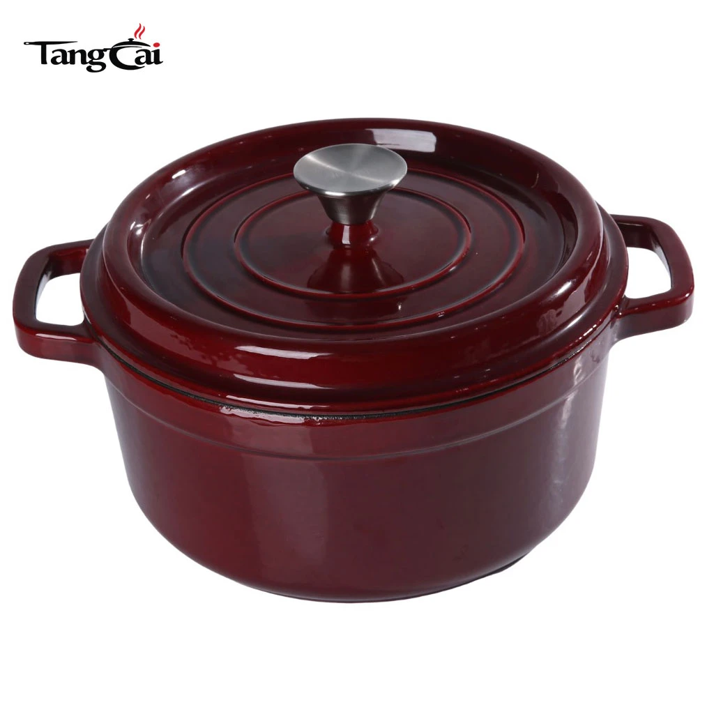 Four hollandais en fonte &eacute;maill&eacute;e rouge vin Staub Style, faitout 5 QT, cocotte multi-tailles v&eacute;rifi&eacute;es par 1&nbsp;million de clients