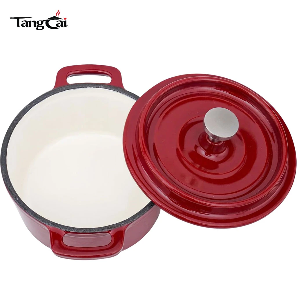 Cocotte en fonte &eacute;maill&eacute;e 2&nbsp;pi&egrave;ces | Mini cocotte en fonte &eacute;maill&eacute;e | Parfait pour les trempettes et les desserts