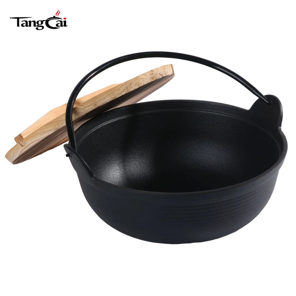 Pot chaud Sukiyaki Tetsu Nabe en fonte japonaise de 1,7&nbsp;L