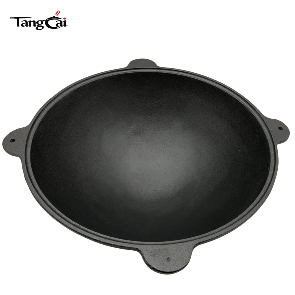 Grande marmite de camping en fonte ouzbek personnalis&eacute;e de 10,5&nbsp;L. Marmite Kazan pour cuisiner en camping