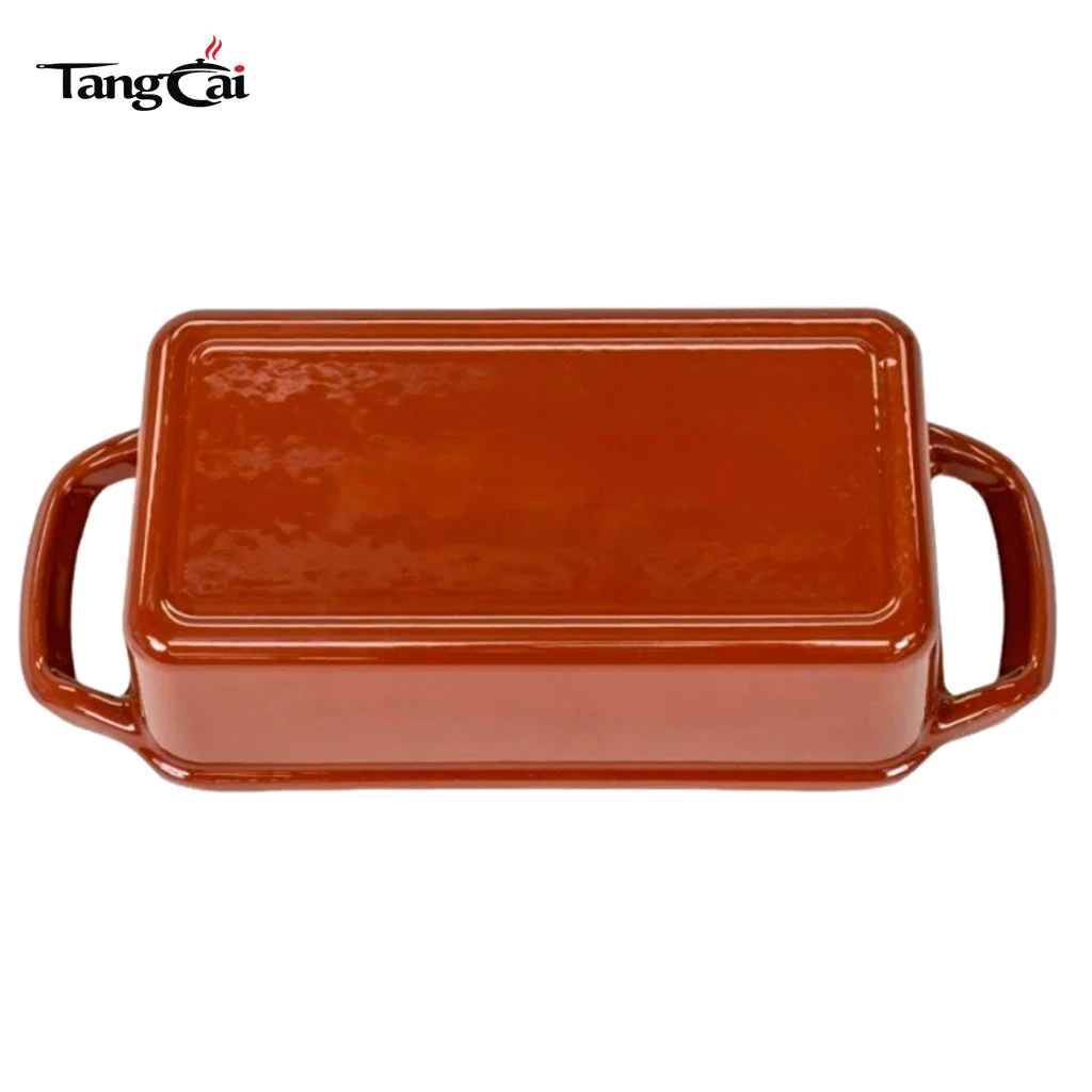Moule &agrave; pain rectangulaire en fonte &eacute;maill&eacute;e personnalis&eacute;