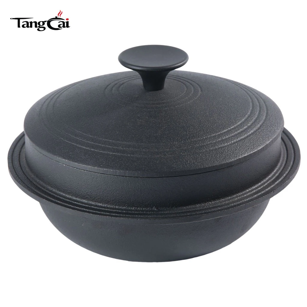 Marmite traditionnelle cor&eacute;enne en fonte DIA24&nbsp;cm&nbsp;- Marmite Bibimbap &eacute;cologique en gros