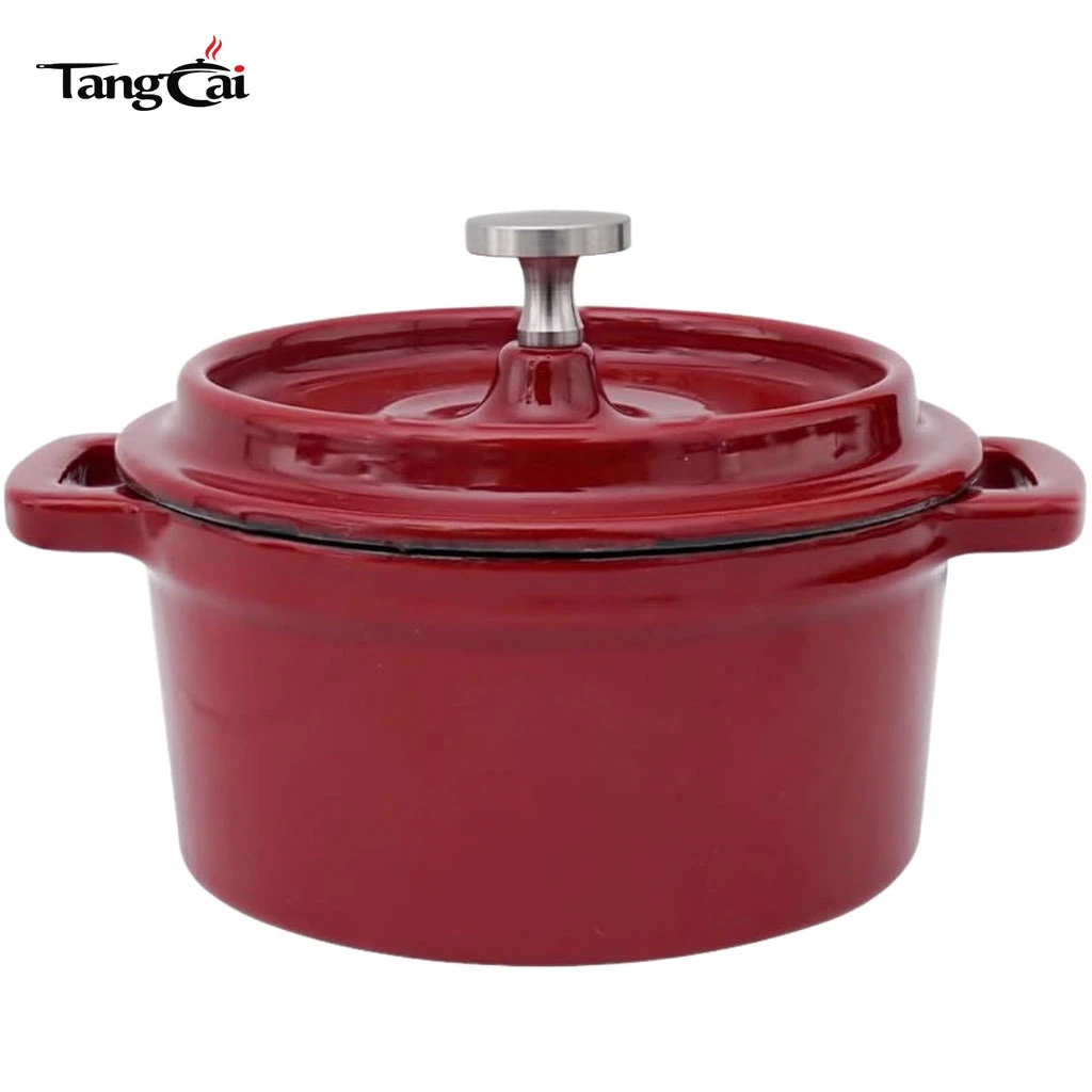 Cocotte en fonte &eacute;maill&eacute;e 2&nbsp;pi&egrave;ces | Mini cocotte en fonte &eacute;maill&eacute;e | Parfait pour les trempettes et les desserts