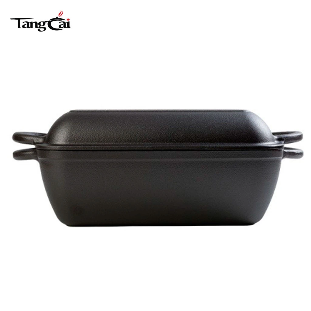 Vente en gros de cuisini&egrave;re combin&eacute;e ovale en fonte de 6,5&nbsp;litres, machine &agrave; pain au levain et r&ocirc;tissoire 2&nbsp;en&nbsp;1