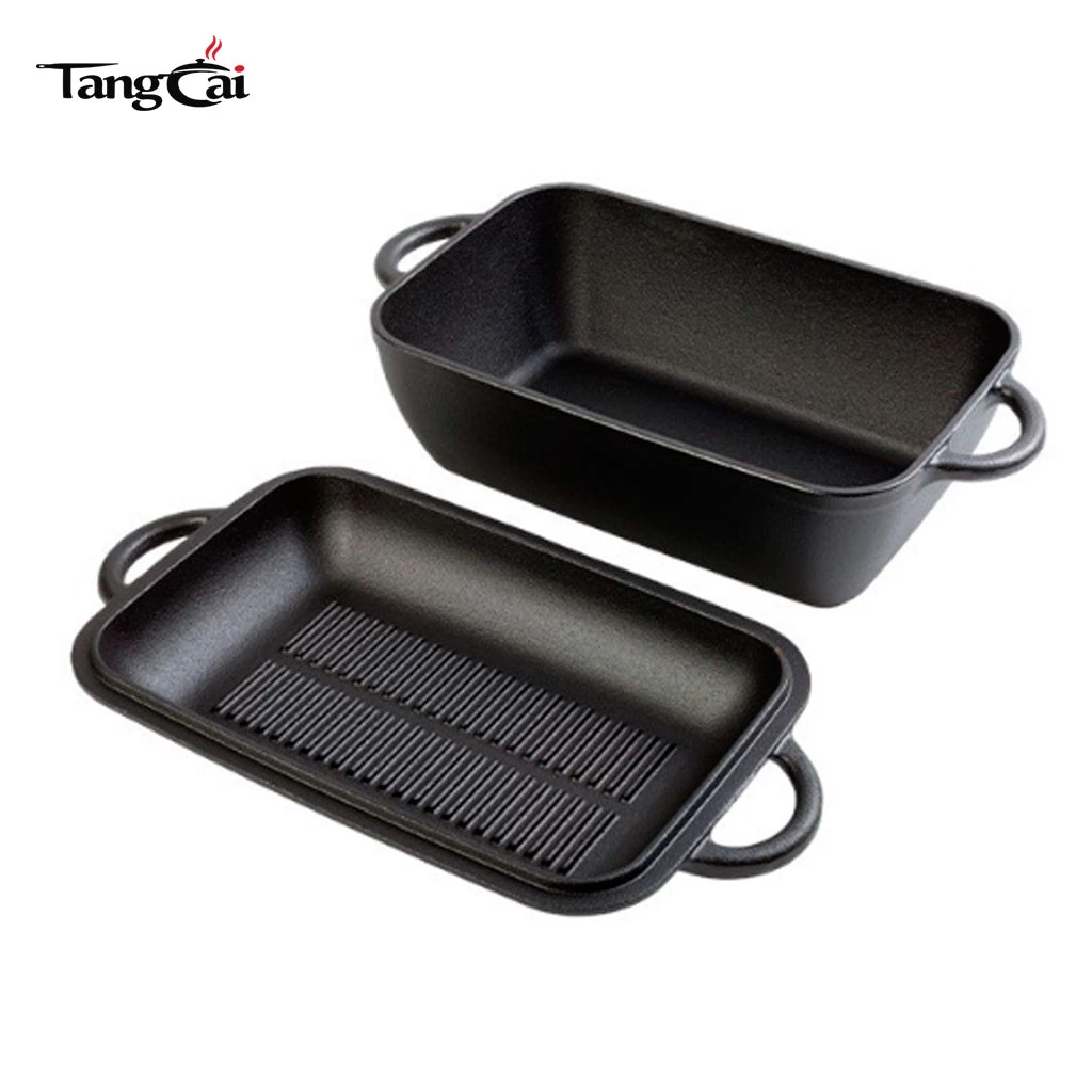 Vente en gros de cuisini&egrave;re combin&eacute;e ovale en fonte de 6,5&nbsp;litres, machine &agrave; pain au levain et r&ocirc;tissoire 2&nbsp;en&nbsp;1