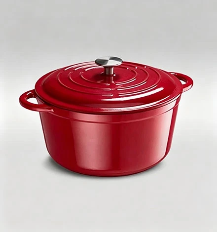 Le four hollandais phare en fonte &eacute;maill&eacute;e 5QT